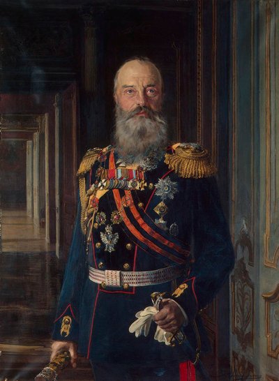 Portrét velkovévody Michaela Nikolajeviče Ruska, 1832-1909, 1913. od Ernest Karlovich Liphart