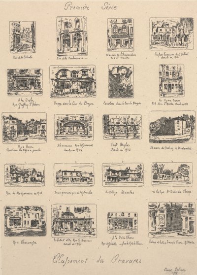 První řada, Klasifikace rytin od Ernest Laborde