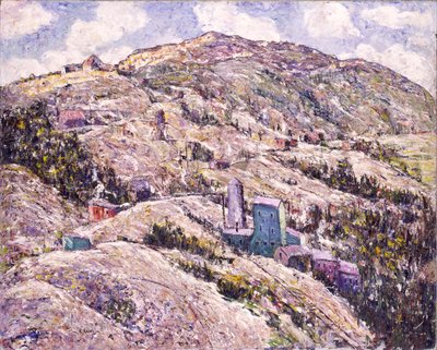 Těžba zlata, Cripple Creek od Ernest Lawson
