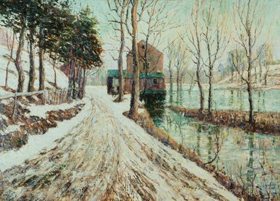 Tající sníh od Ernest Lawson