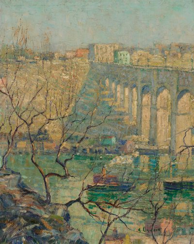 Pohled na most od Ernest Lawson