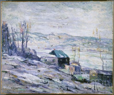 Větrný den, řeka Bronx od Ernest Lawson