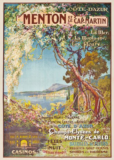 Menton a Cap-Martin, od Ernest Louis Lessieux