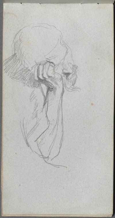 Skicák, strana 16: Melancholická postava od Ernest Meissonier
