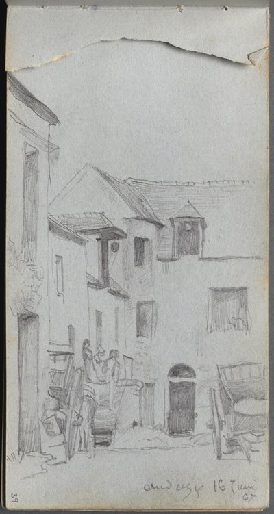 Skicák, strana 39: Uliční scéna od Ernest Meissonier