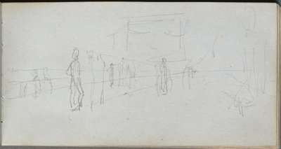 Sketchbook, strana 40: Perspektivní studie. od Jean Louis Ernest Meissonier