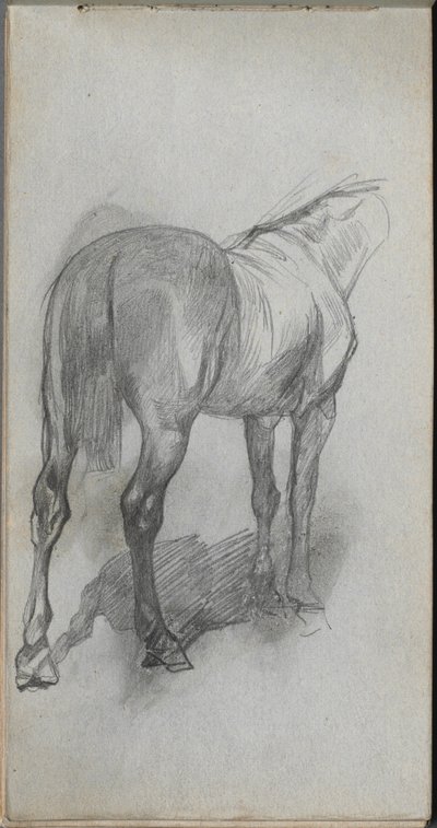Náčrtník, strana 76: Studie koně od Ernest Meissonier
