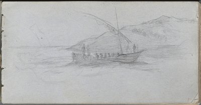 Sketchbook, strana 88: Seascape and Figure od Ernest Meissonier