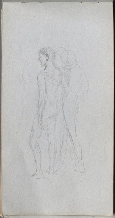 Skicák, strana 92: Dva akty od Ernest Meissonier