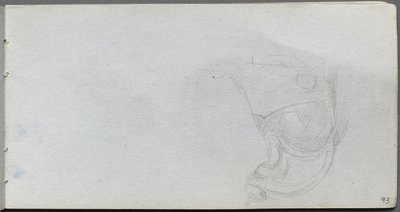 Skicák, strana 93: Studie sedla od Ernest Meissonier