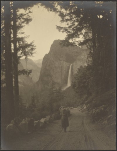 Vodopády Bridal Veil, Yosemity od Ernest Mitchell Pratt