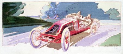 Okruh Sarthe v Renaultu od Ernest Montaut