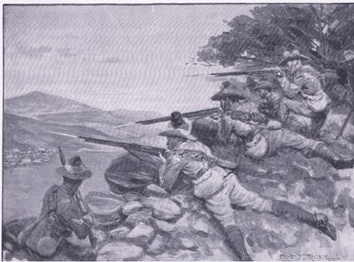 Dát jim šanci, z After Pretoria: The Guerilla War vydané Harmsworth Bros Limited, 1901 od Ernest Prater