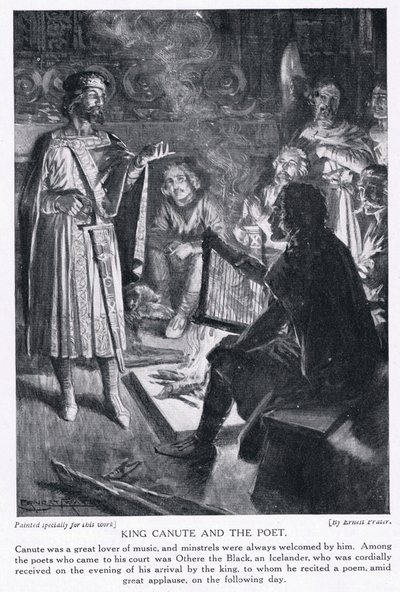 Král Canute a básník, 20. léta 20. století od Ernest Prater
