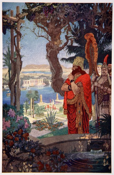 „Nabuchodonozor v visutých zahradách Babylonu“, 1915. od Ernest Wellcousins