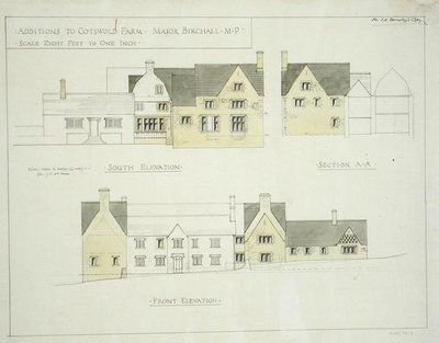 Přírůstek k Cotswold Farm, Gloucestershire od Ernest William Gimson