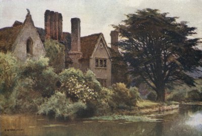 Brinsop Manor (barevné lito) od Ernest William Haslehust
