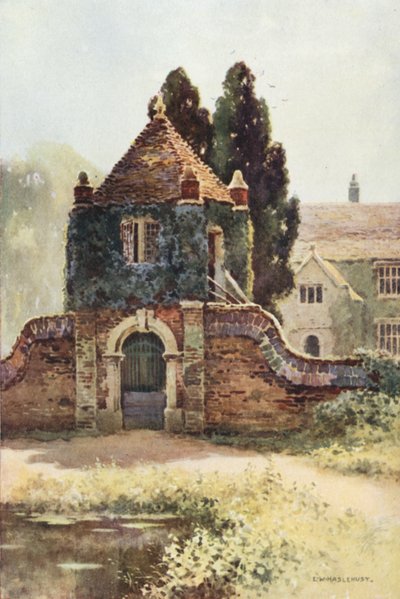 Gateway, Poxwell Manor House (barevné lito) od Ernest William Haslehust