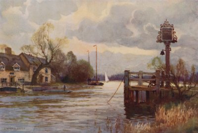 Horning Ferry (barevné lito) od Ernest William Haslehust