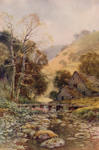 Lathkil Dale (barevné lito) od Ernest William Haslehust