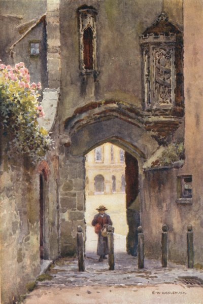 Penniless Gate, Wells (barva lito) od Ernest William Haslehust