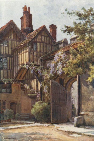 The Close Gate (barevné lito) od Ernest William Haslehust