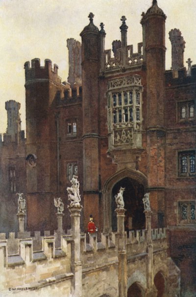 Velká vrátnice, západní vchod (barva lito) od Ernest William Haslehust