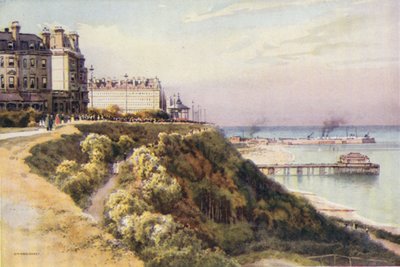 The Leas, Folkestone (barva lito) od Ernest William Haslehust