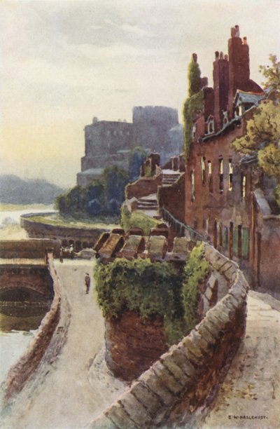 The Walls u Bridgegate (barevné lito) od Ernest William Haslehust