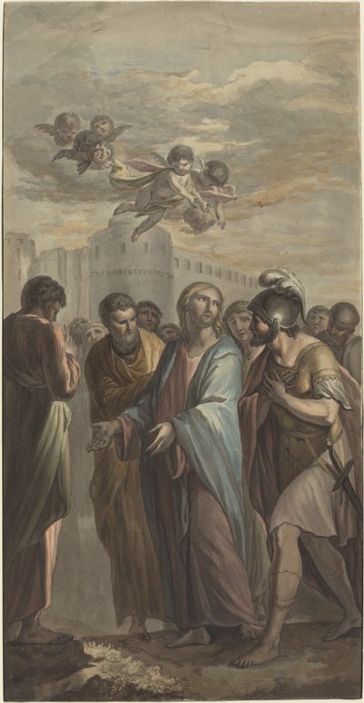 Kristus s apoštoly a římským vojákem od Ernest Zacharias Platner
