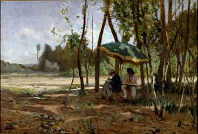 Obraz Malíři od Ernesta Raypera (1840-1873) Genes Galleria d