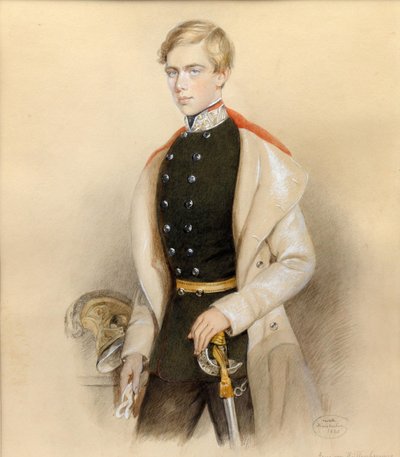 Arcivévoda Ferdinand Maxmilián Rakouský 1832-1867, 1850. od Erni von Hüttenbrenner