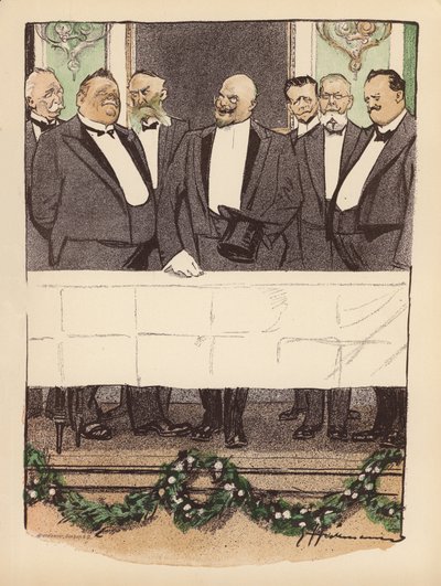 Ilustrace pro Berliner Balle von Rideamus (barevná litografie) od Ernst (after) Heilemann