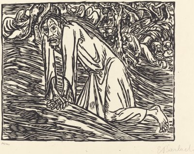Kristus v Getsemanech od Ernst Barlach