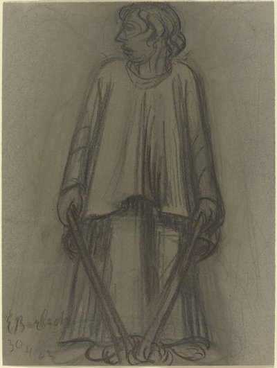 Stojící postava se zhasnutými pochodněmi od Ernst Barlach