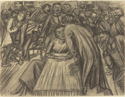 Pár v davu od Ernst Barlach