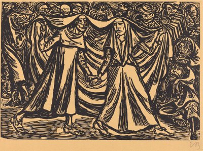 Tanec smrti II, 1921. od Ernst Barlach