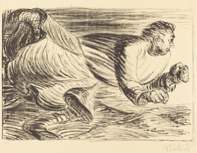 Zuřící barbar, c. 19161917. od Ernst Barlach