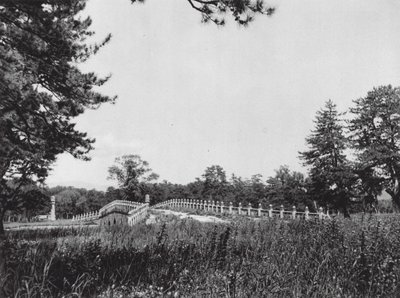 Siling, Chihli, Západní císařské hrobky mandžuské dynastie, most na cestě duchů (čb fotografie) od Ernst Boerschmann