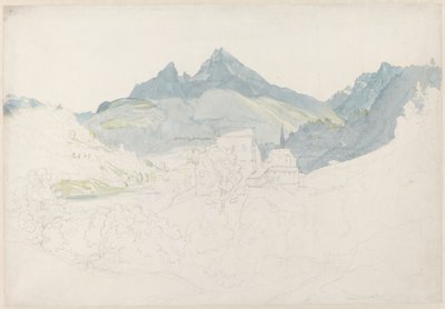 Berchtesgaden s vrcholem Watzmann v dálce od Ernst Fries