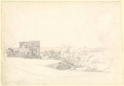 Via Appia Antica s hrobkou Cecilie Metelly od Ernst Fries
