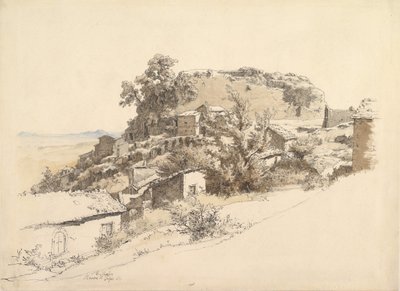 Římská krajina poblíž Rocca di Papa, 1866. od Ernst Furchtegott Mohn