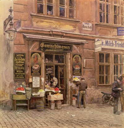 Obchod se smíšeným zbožím, Vídeň, 1906 od Ernst Graner