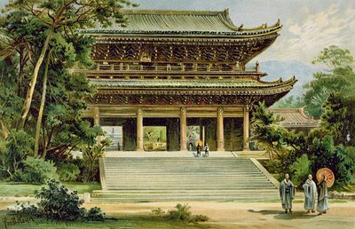 Buddhistický chrám v Kjótu, Japonsko, z 
