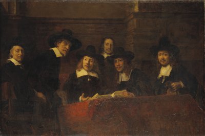 Staalmeesters, po Rembrandtovi, 1876-77 od Ernst Josephson