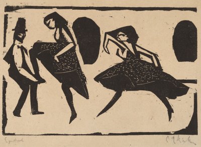 Akrobatický tanec, 1911. od Ernst Ludwig Kirchner