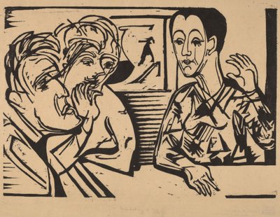 Rozhovor, 1929. od Ernst Ludwig Kirchner