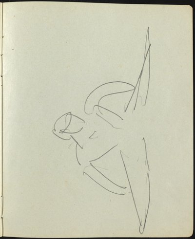 Tanečníci a umělci Stránka ze skicáře, c. 1911. od Ernst Ludwig Kirchner