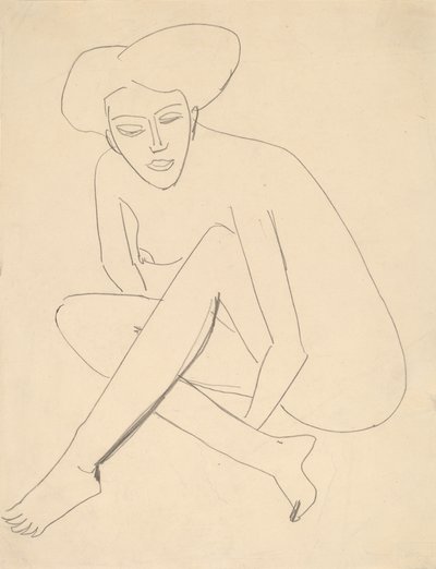 Sedící Dodo, 1910. od Ernst Ludwig Kirchner