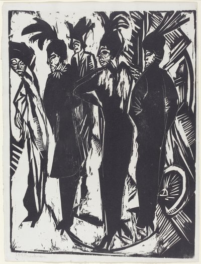 Pět žen na ulici, 1914. od Ernst Ludwig Kirchner